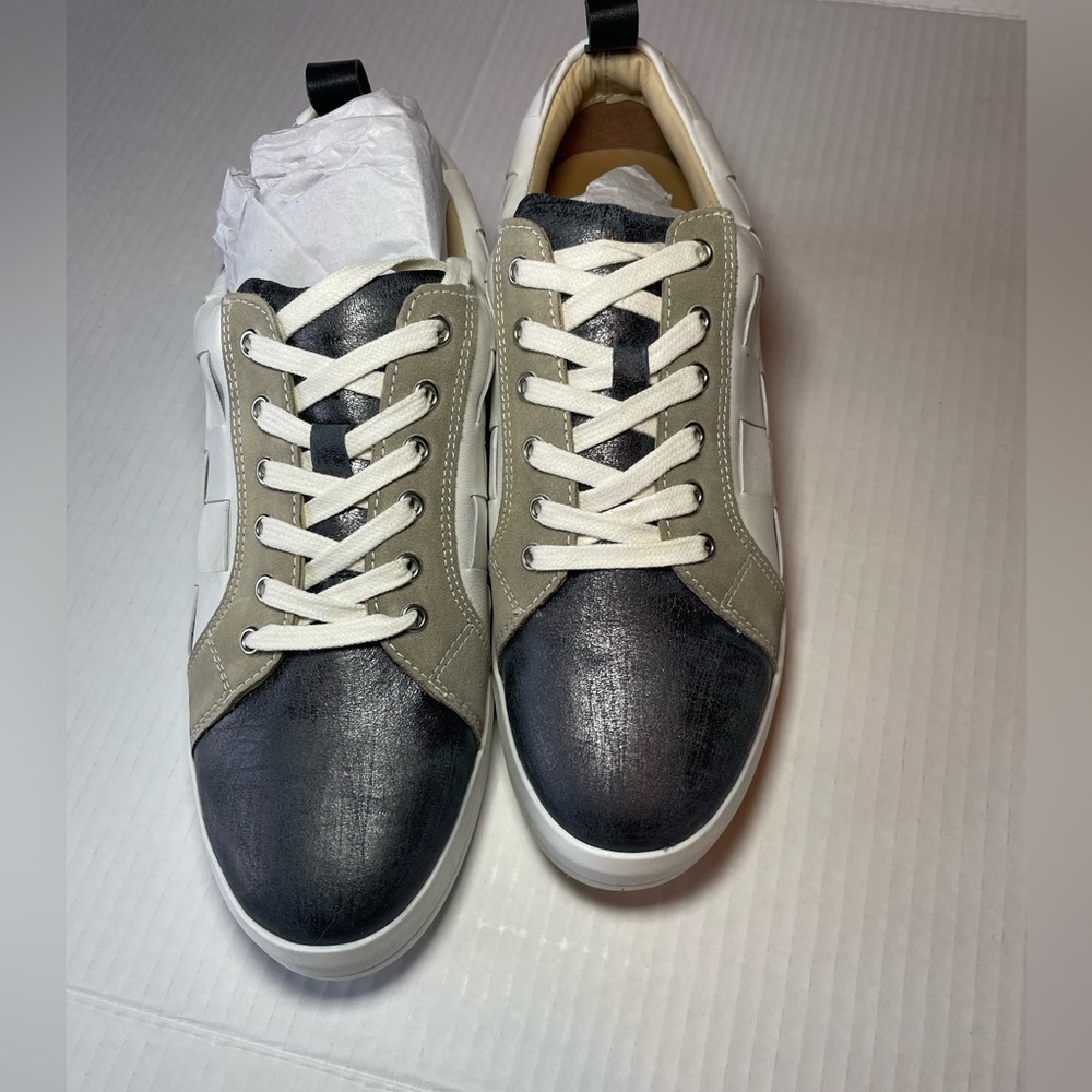 Diba True Yuli Ana Leather Sneaker in Black & White Women's Size 9